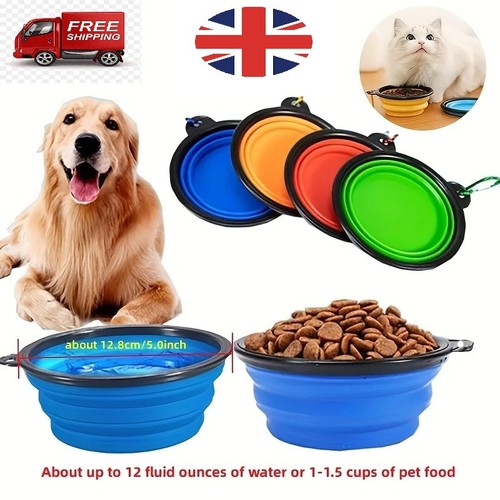 Portable collapsible pet bowl - collapsible,